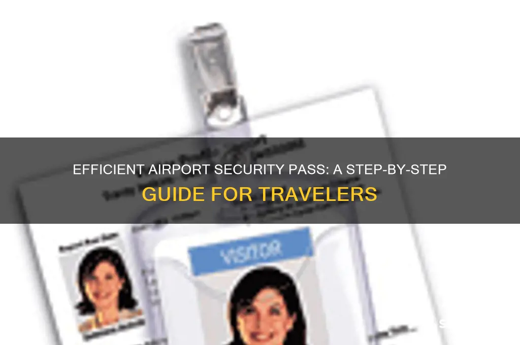 how to get a security pass at airport