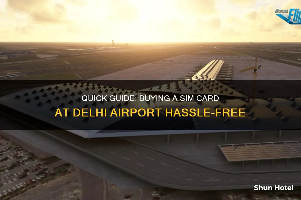 how to get a sim card at delhi airport