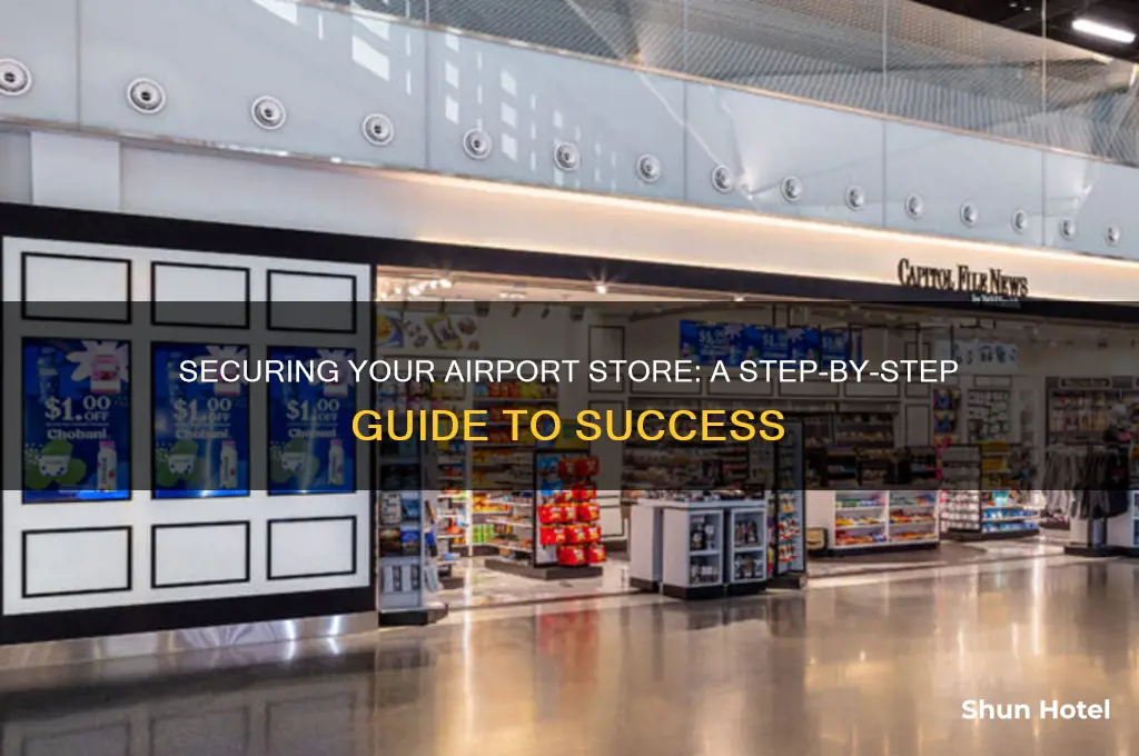 how to get a store in the airport