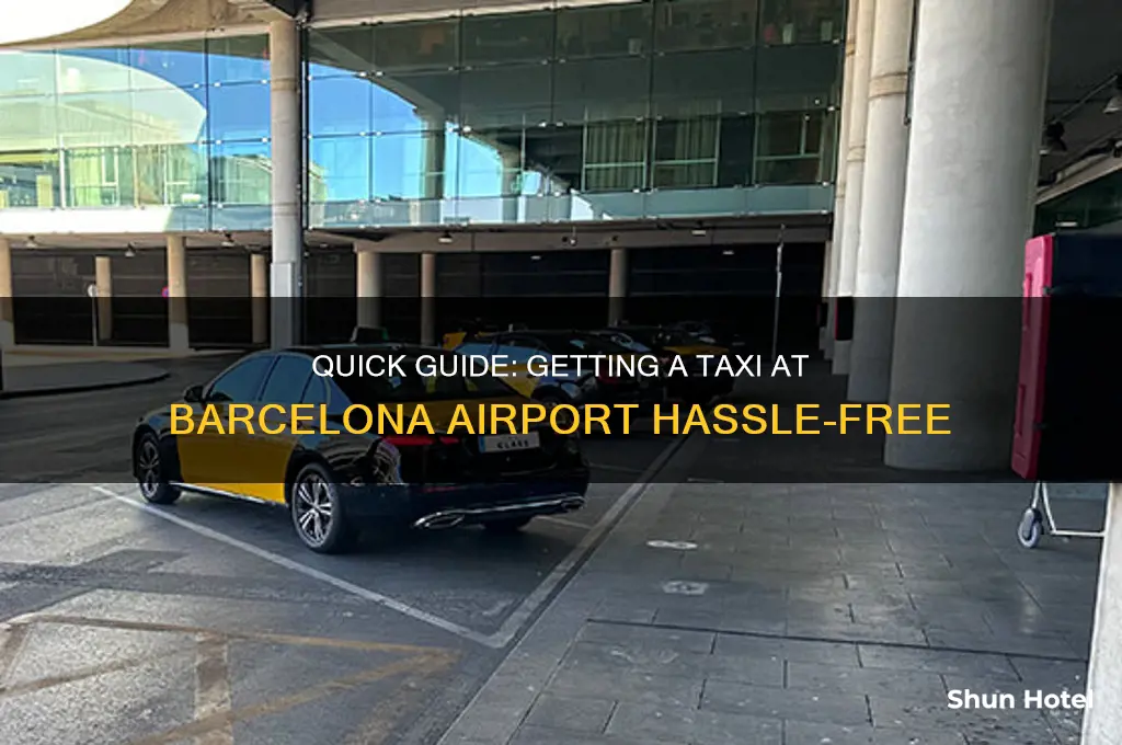 how to get a taxi at barcelona airport