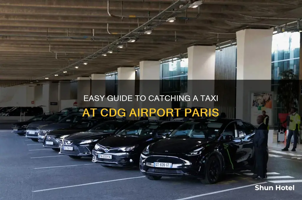how to get a taxi at cdg airport