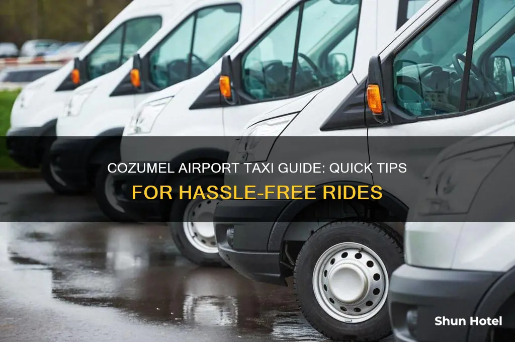 how to get a taxi at cozumel airport