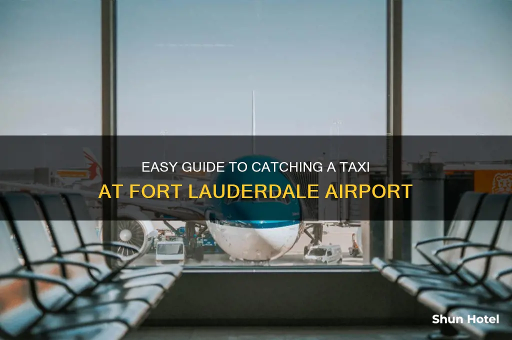 how to get a taxi at fort lauderdale airport