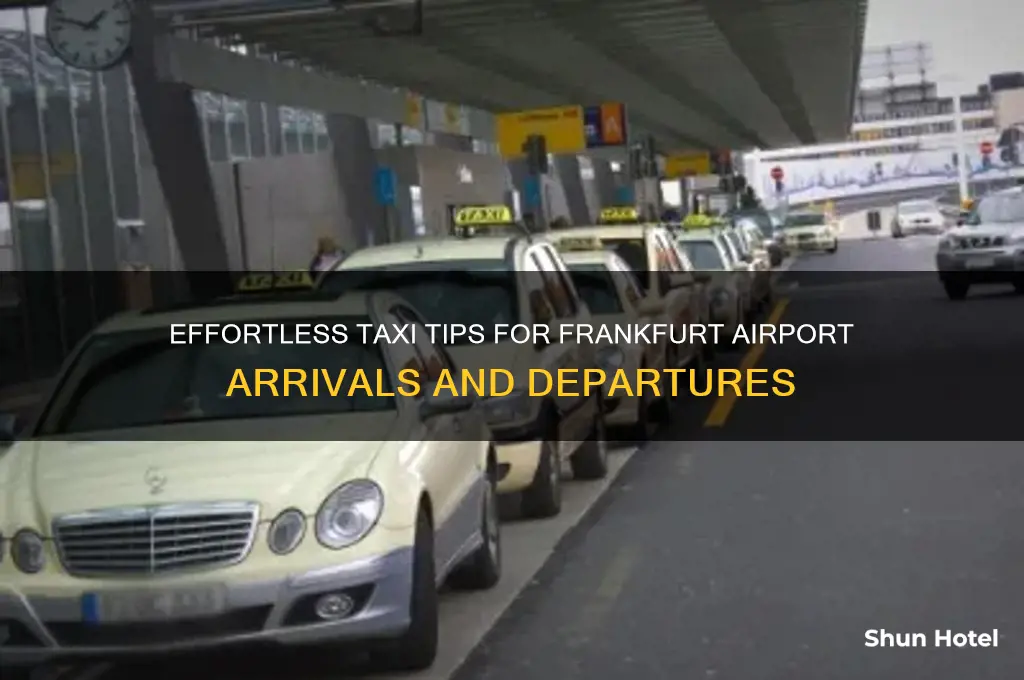 how to get a taxi at frankfurt airport