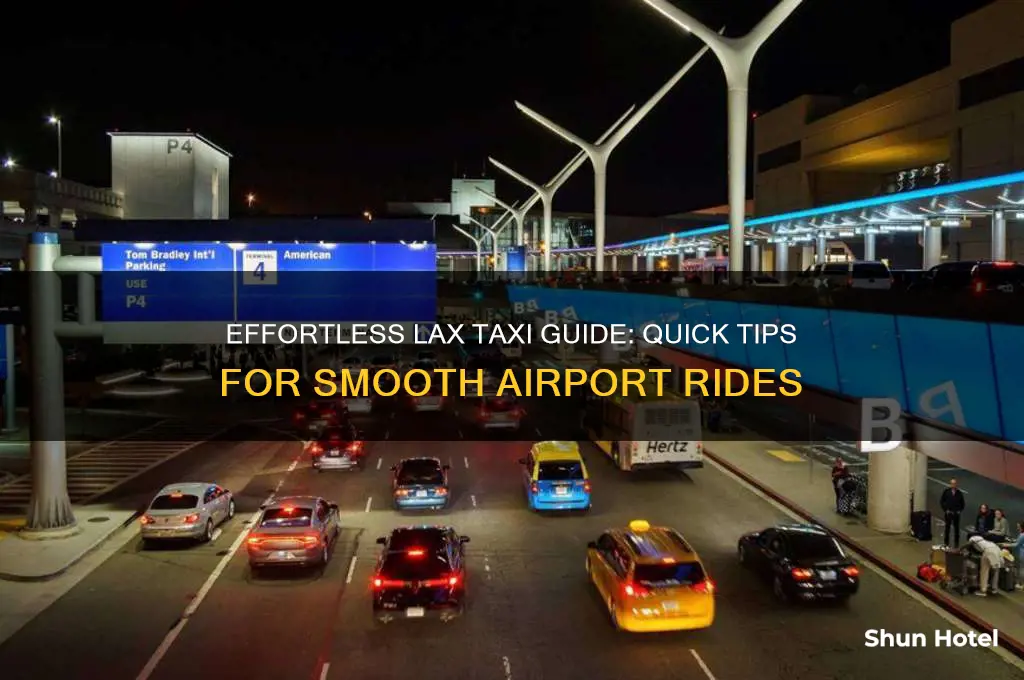 how to get a taxi at lax airport
