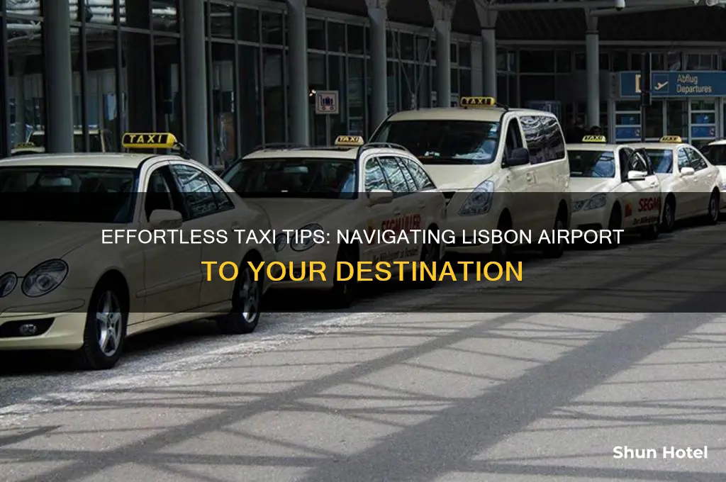 how to get a taxi at lisbon airport