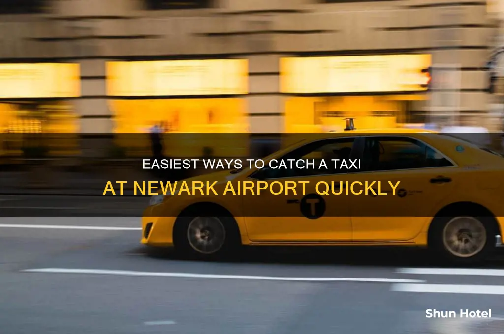 how to get a taxi at newark airport