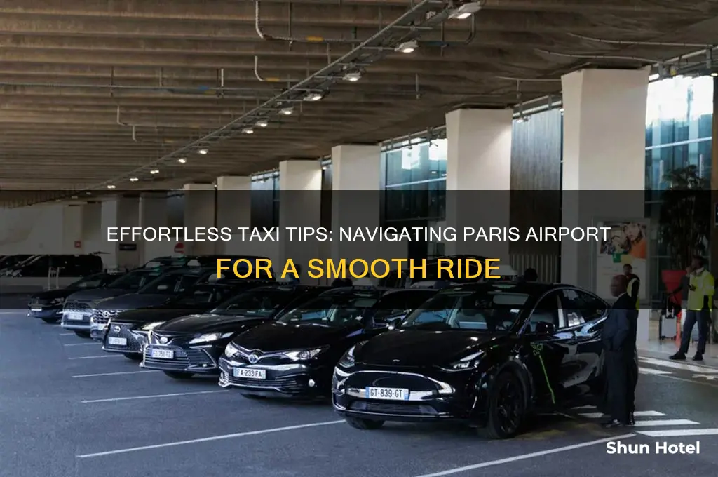 how to get a taxi at paris airport