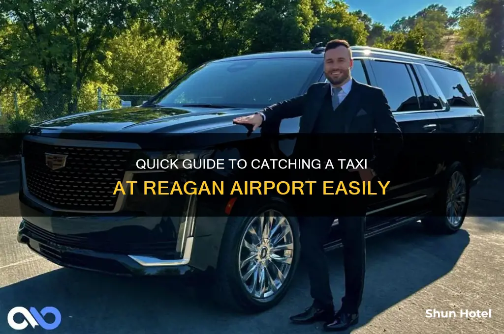 how to get a taxi at reagan airport