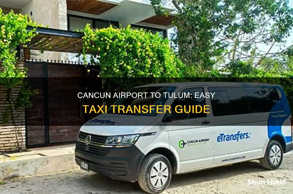 how to get a taxi from cancun airport to tulum