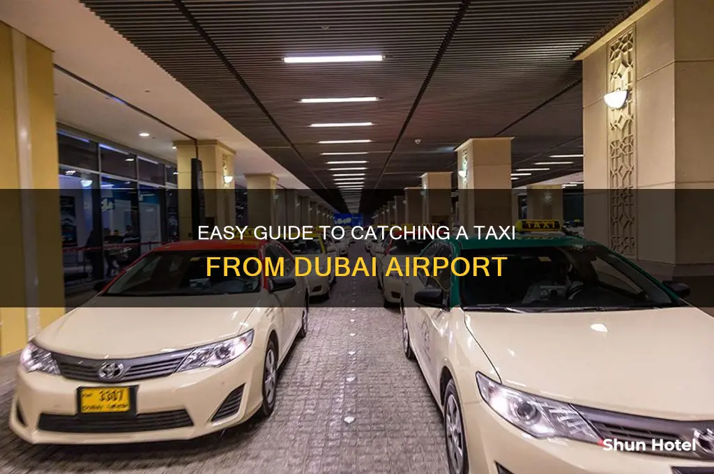 how to get a taxi from dubai airport