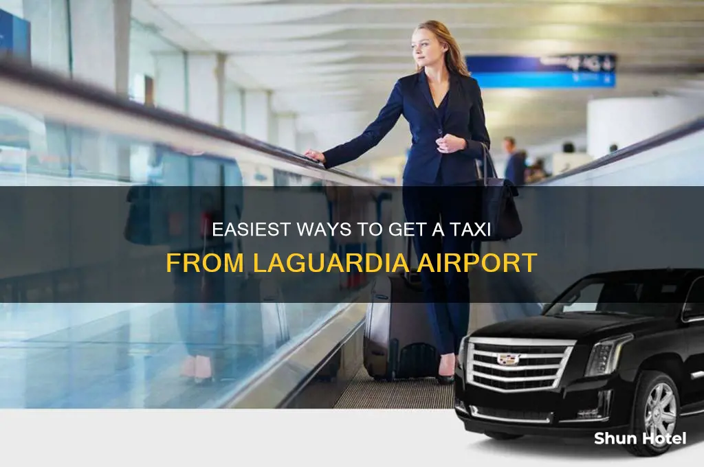 how to get a taxi from laguardia airport