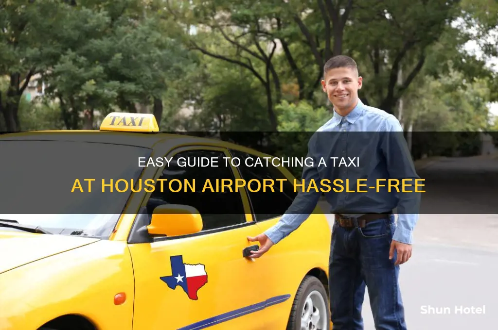 how to get a taxi in houston airport
