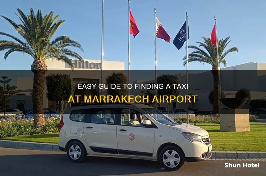 how to get a taxi in marrakech airport