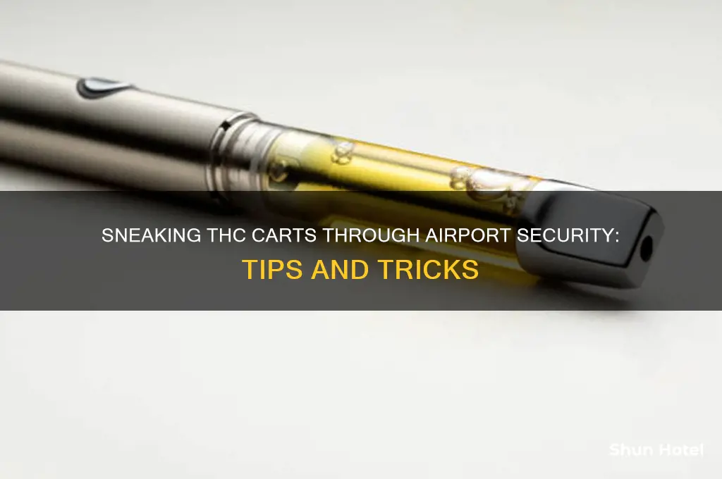 how to get a thc cart through airport security