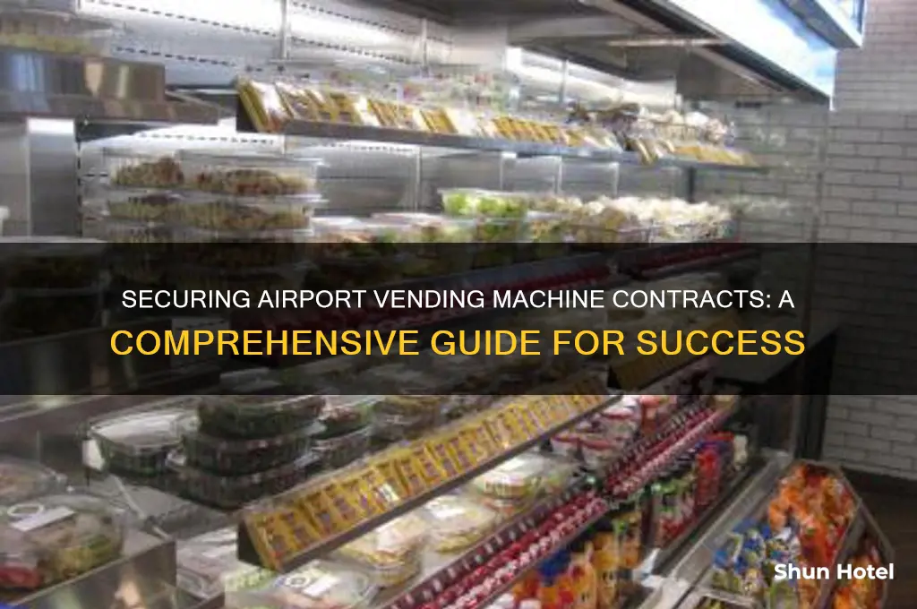 how to get a vending machine contract in airport