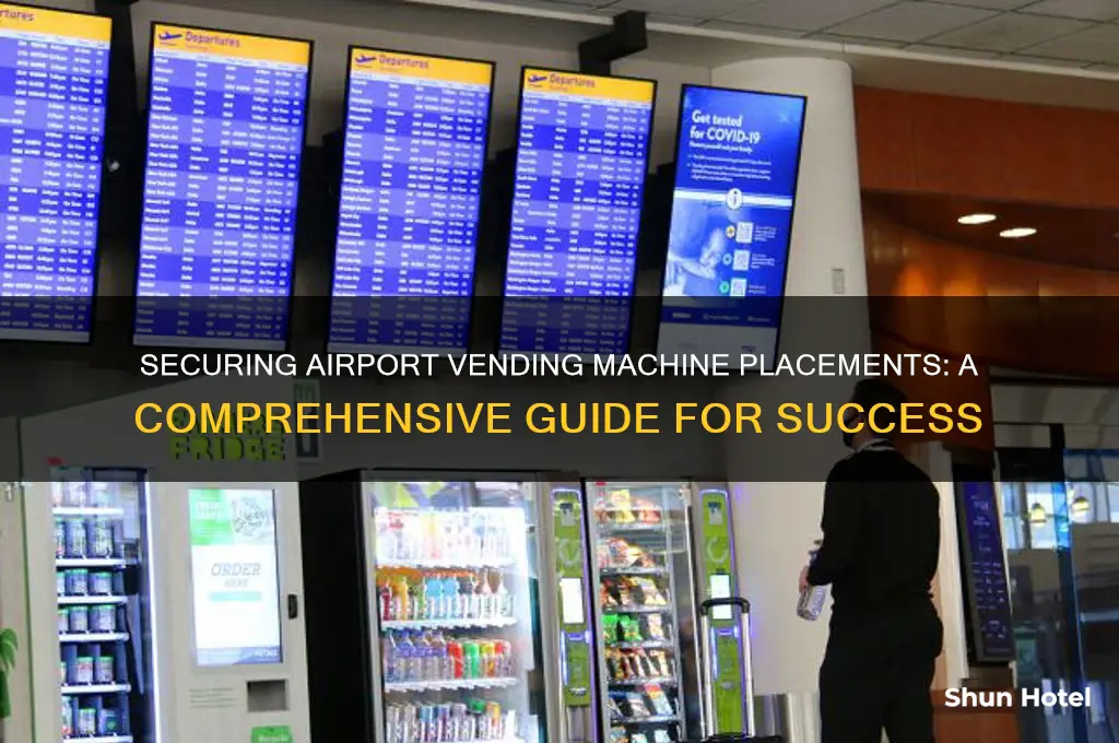 how to get a vending machine in an airport