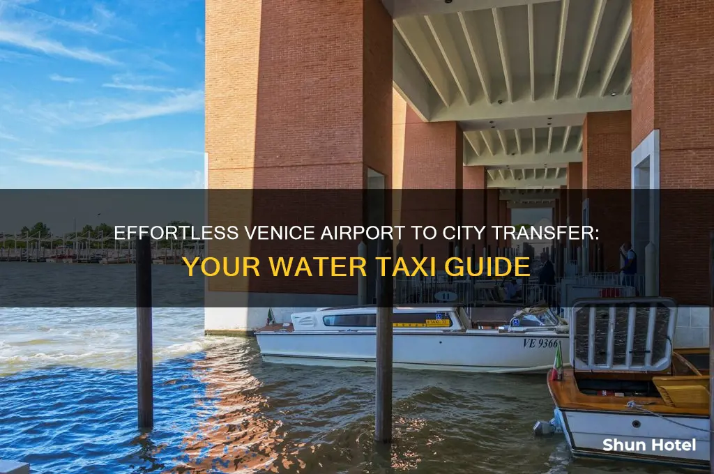 how to get a water taxi from venice airport