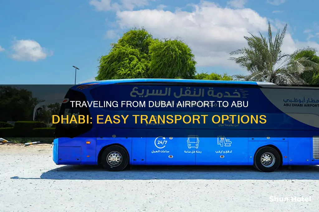 how to get abu dhabi from dubai airport