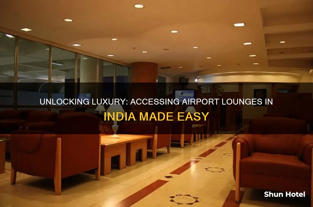 how to get access to airport lounges in india
