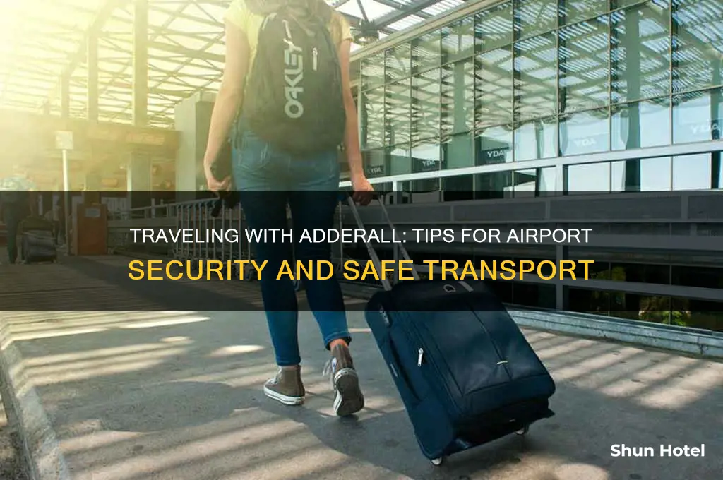 how to get adderall through an airport