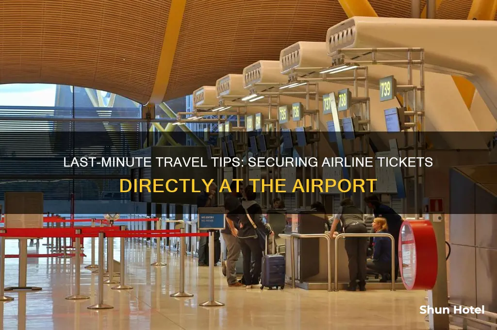 how to get airline tickets at airport