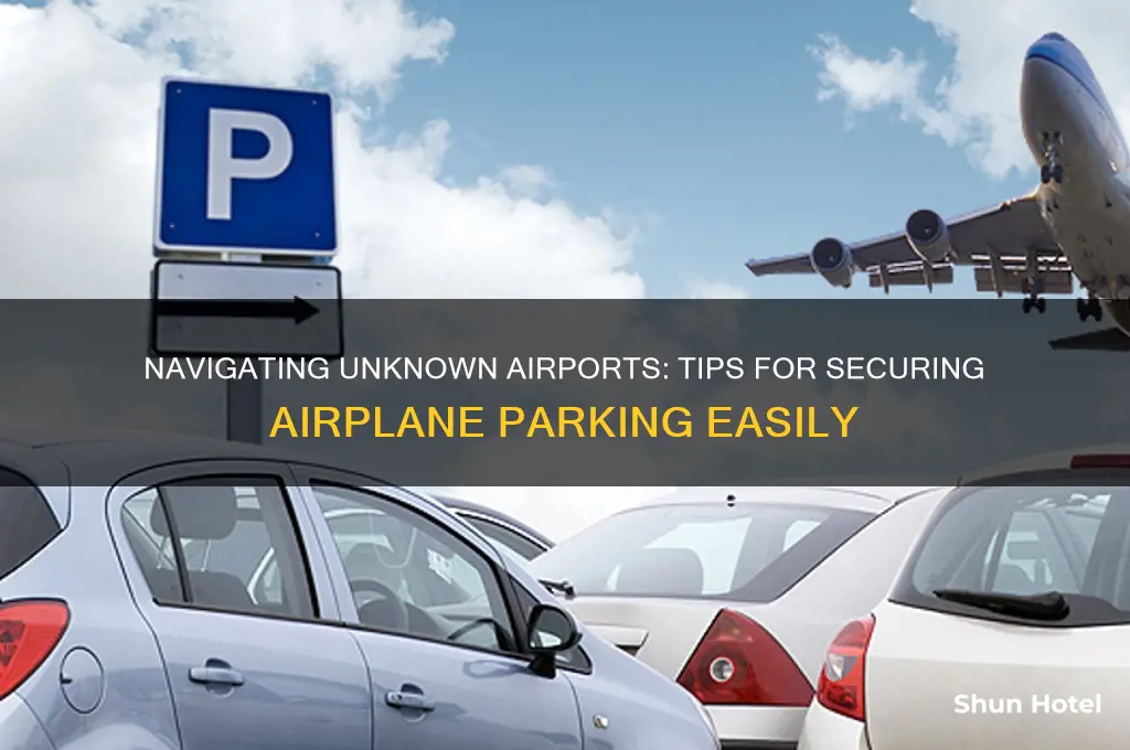 how to get airplane parking at unknown airport
