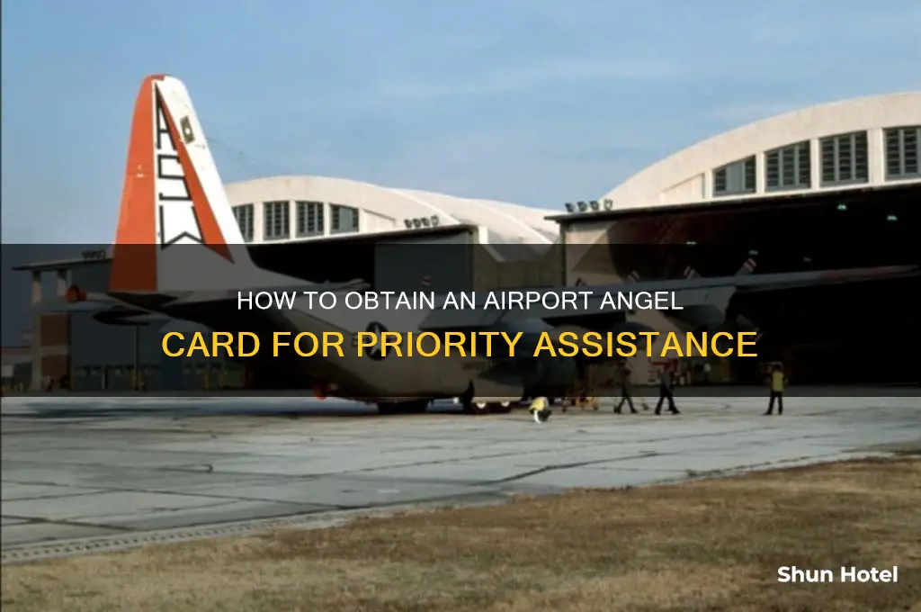 how to get airport angel card