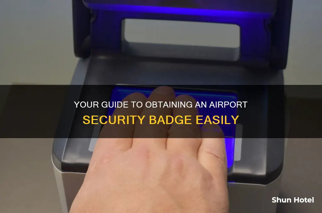 how to get airport badge
