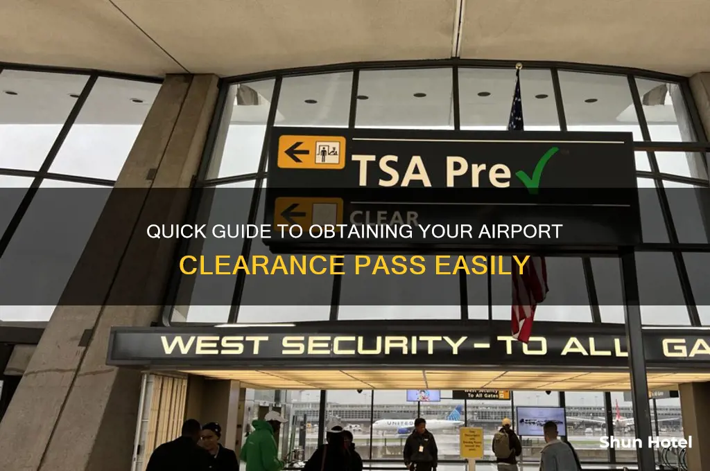 how to get airport clearance pass