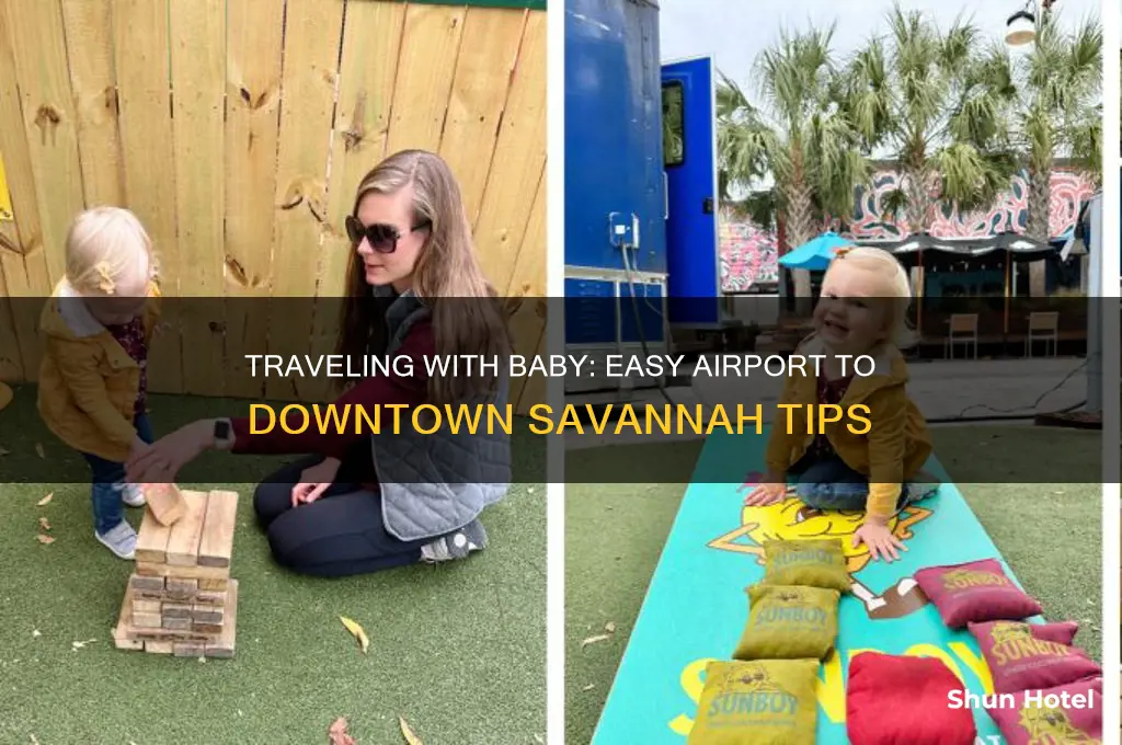 how to get airport downtown with infant savannah