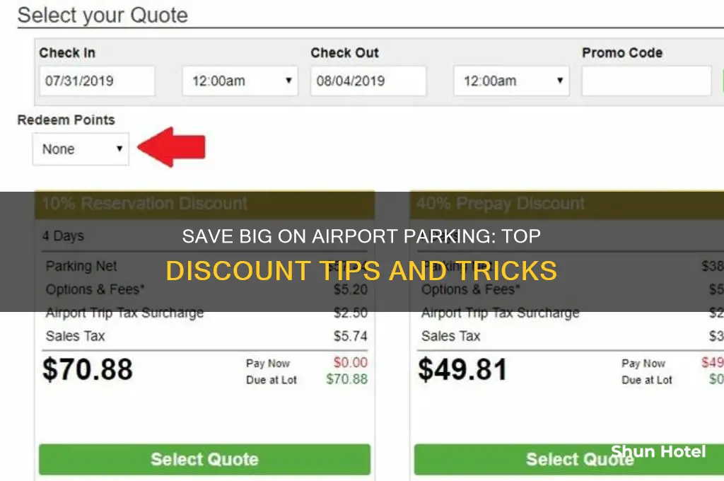 how to get airport parking discount