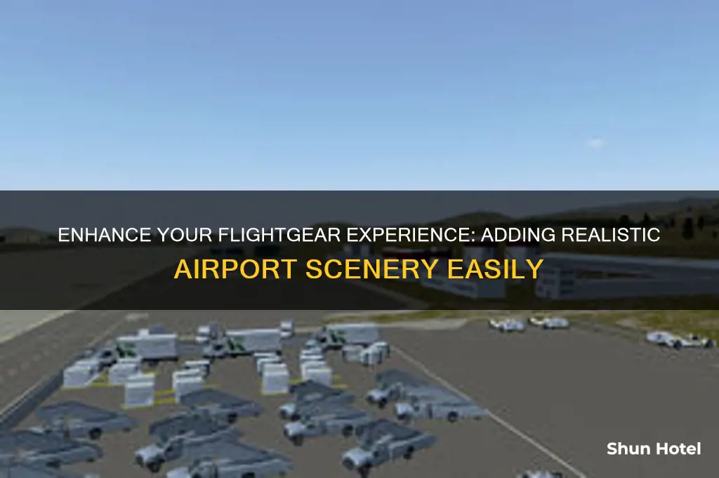 how to get airport scenery for flightgear