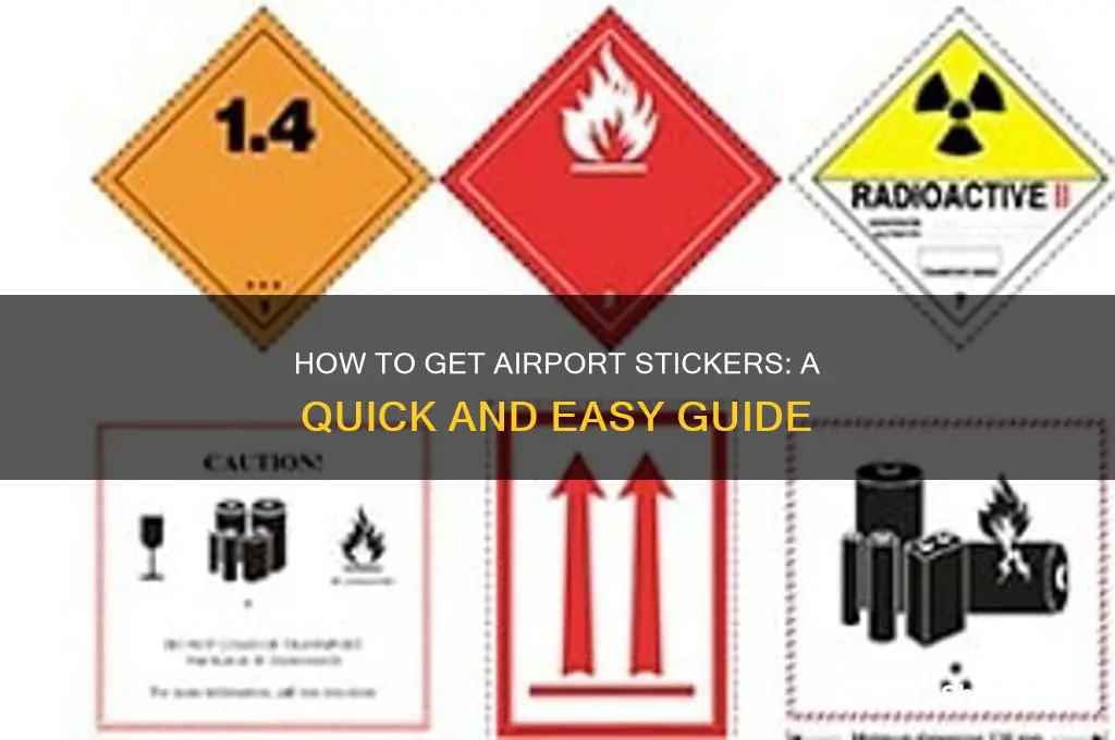 how to get airport sticker