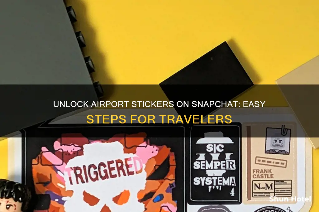how to get airport stickers on snapchat