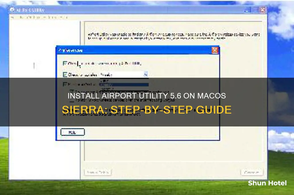 how to get airport utility 5.6 on sierra