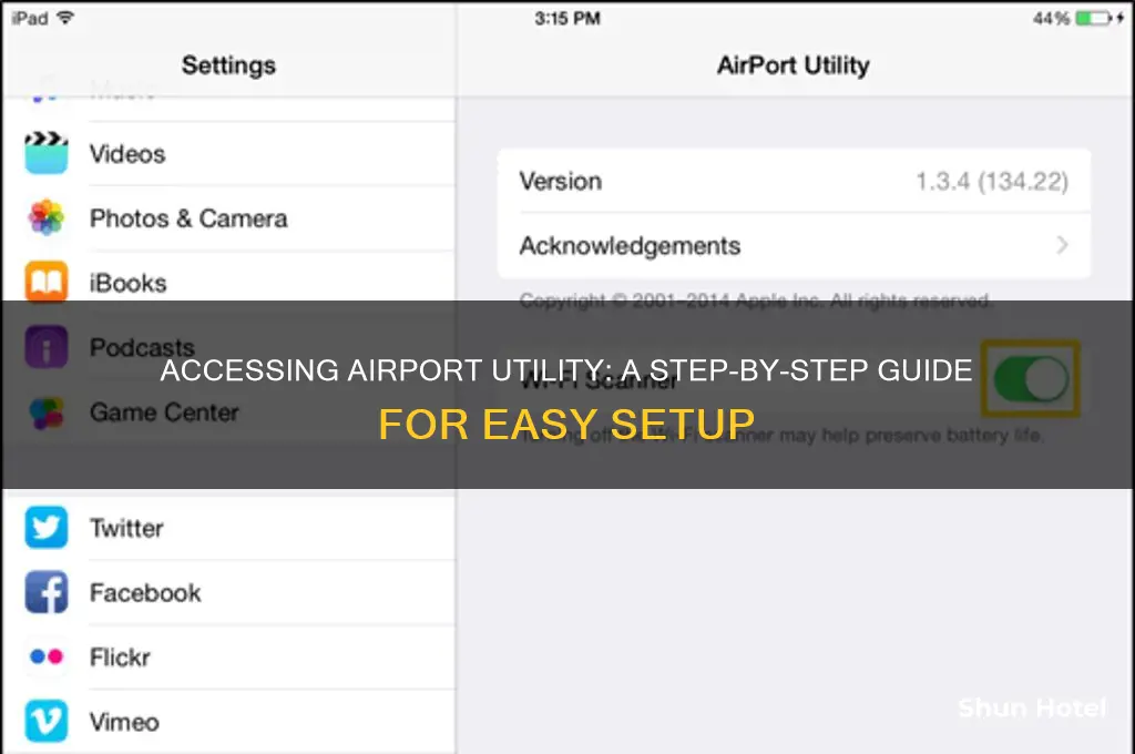 how to get airport.utility