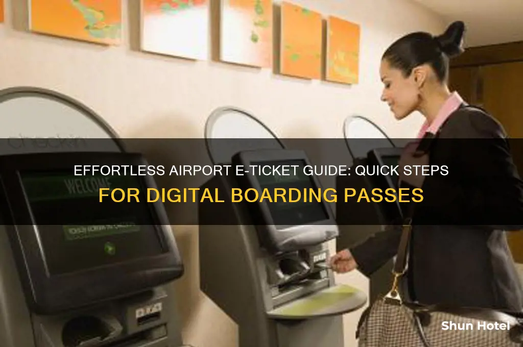 how to get an e ticket from airport