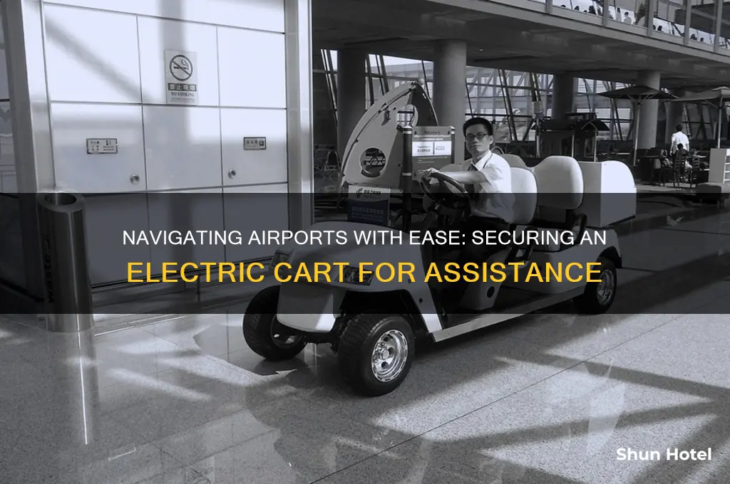 how to get an electic cart at airport