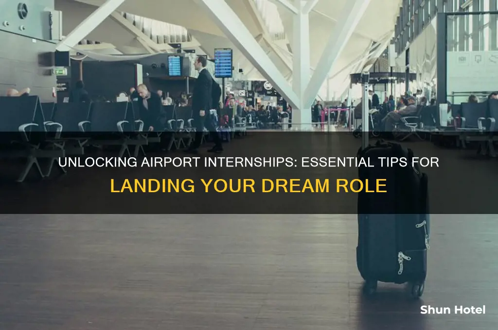 how to get an internship at an airport