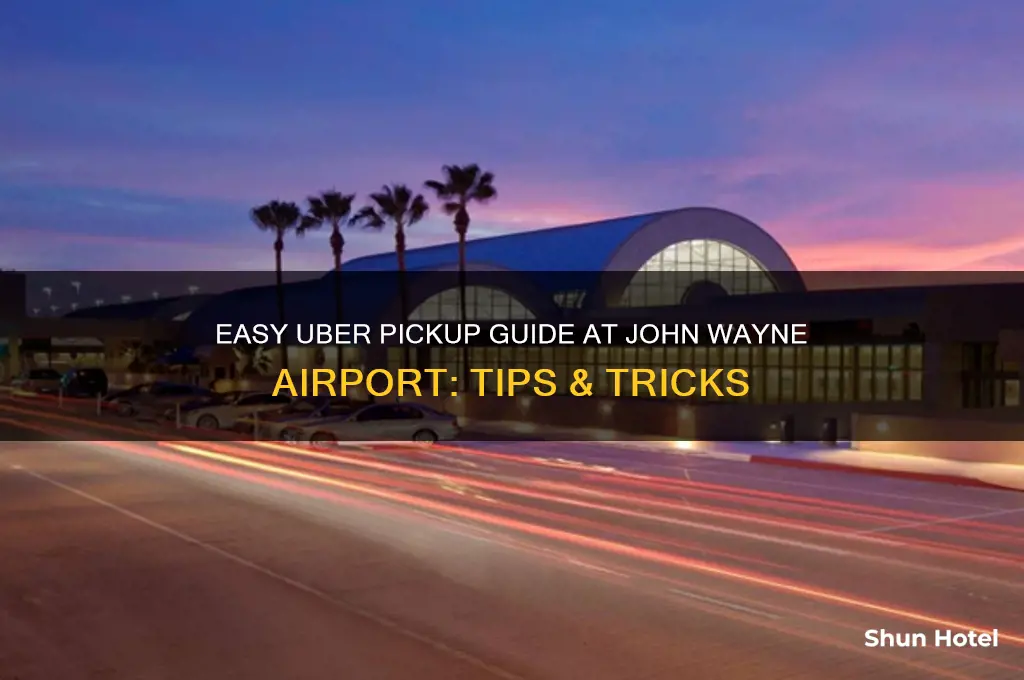 how to get an uber at john wayne airport