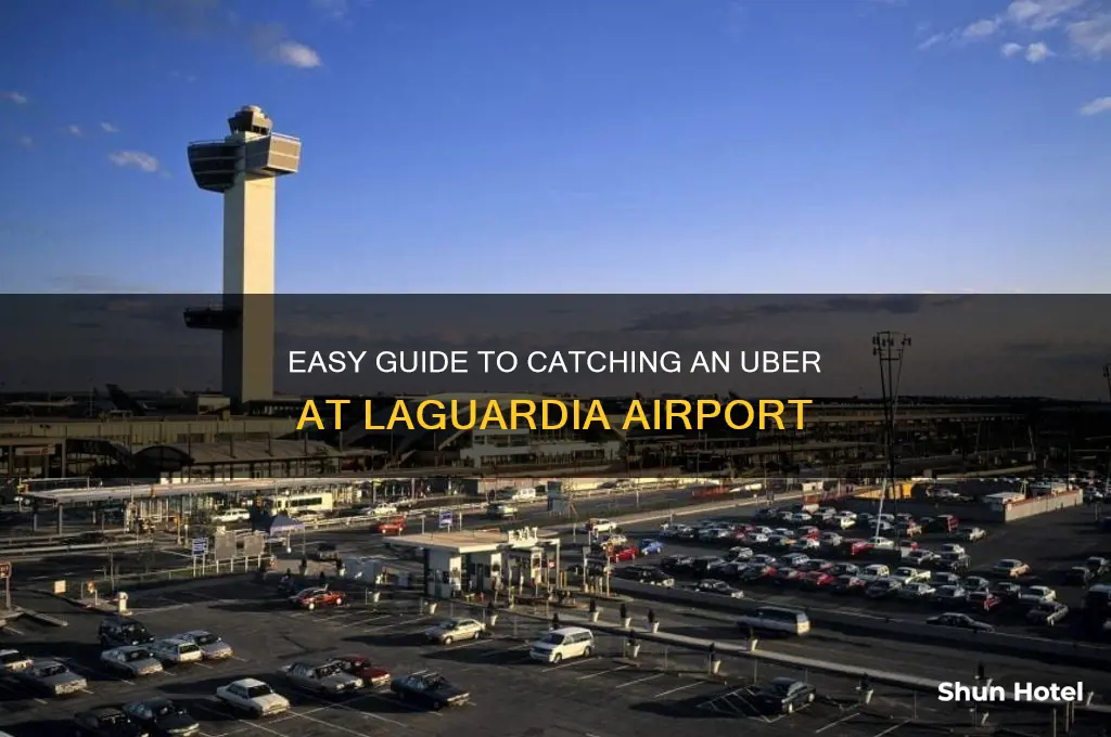 how to get an uber at laguardia airport