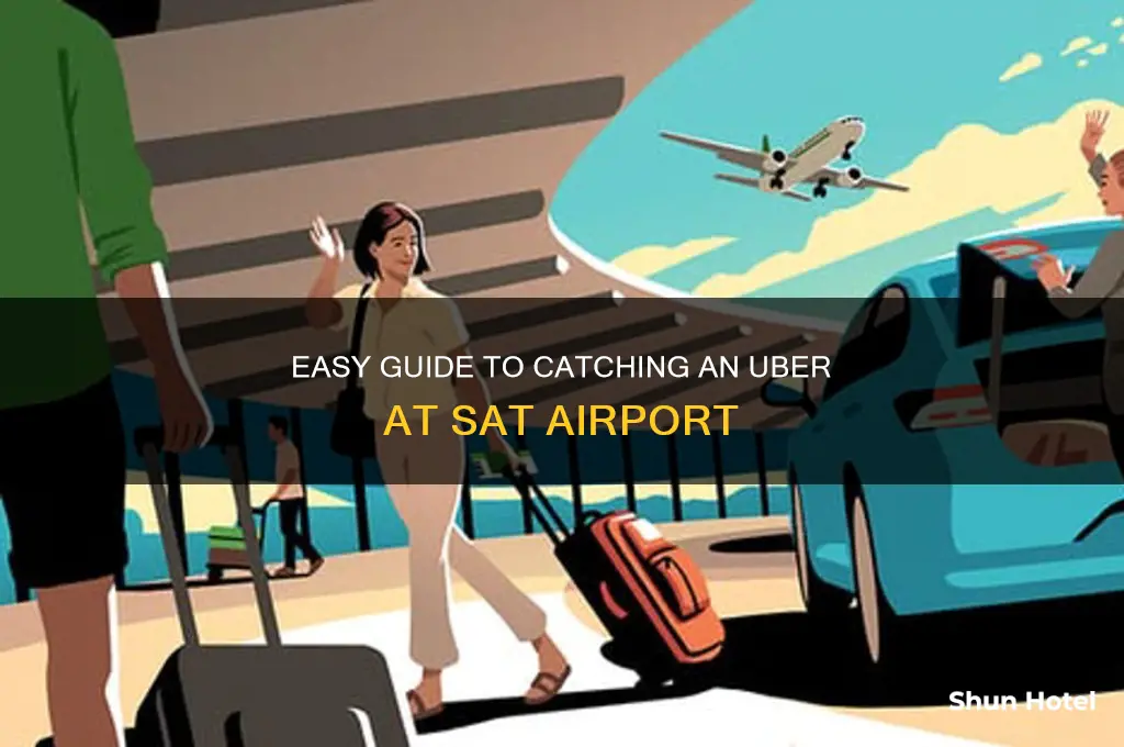 how to get an uber at sat airport
