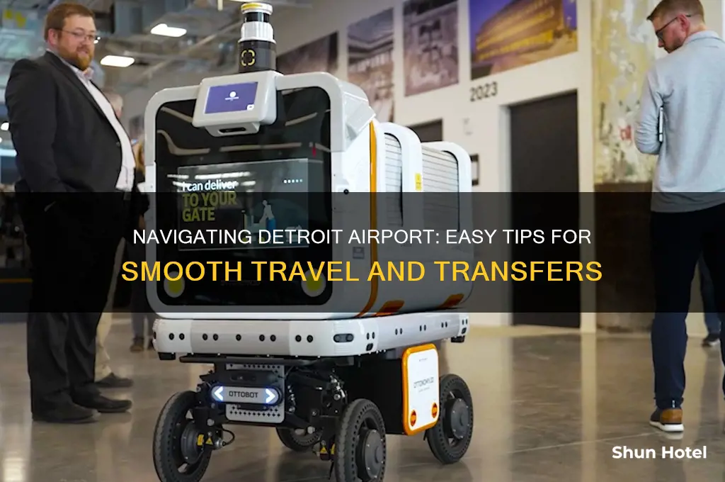 how to get around detroit airport