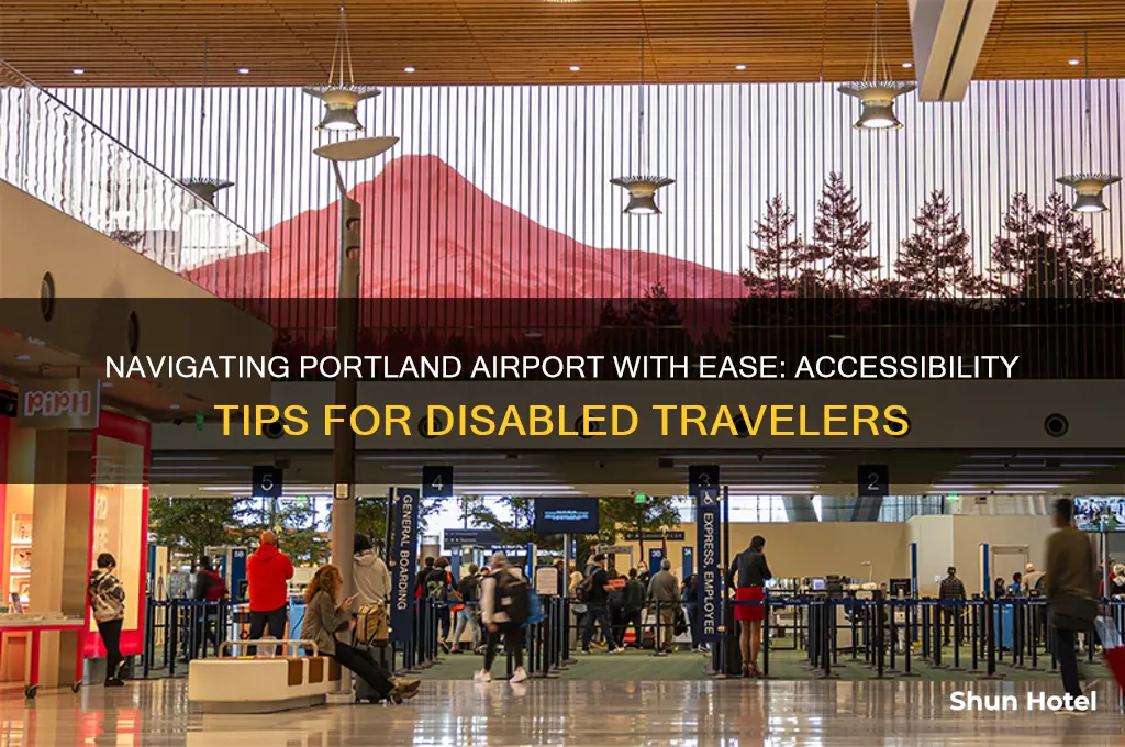 how to get around portland airport disabled