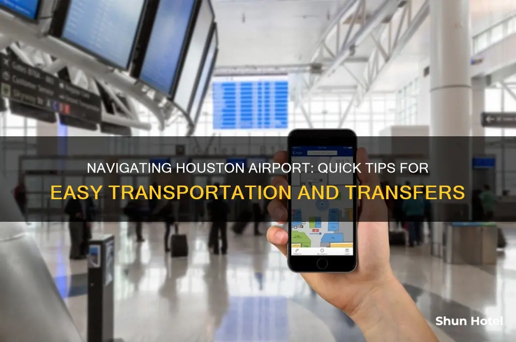 how to get around the houstion airport