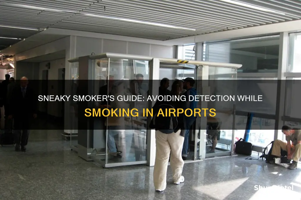 how to get away with smoking in an airport