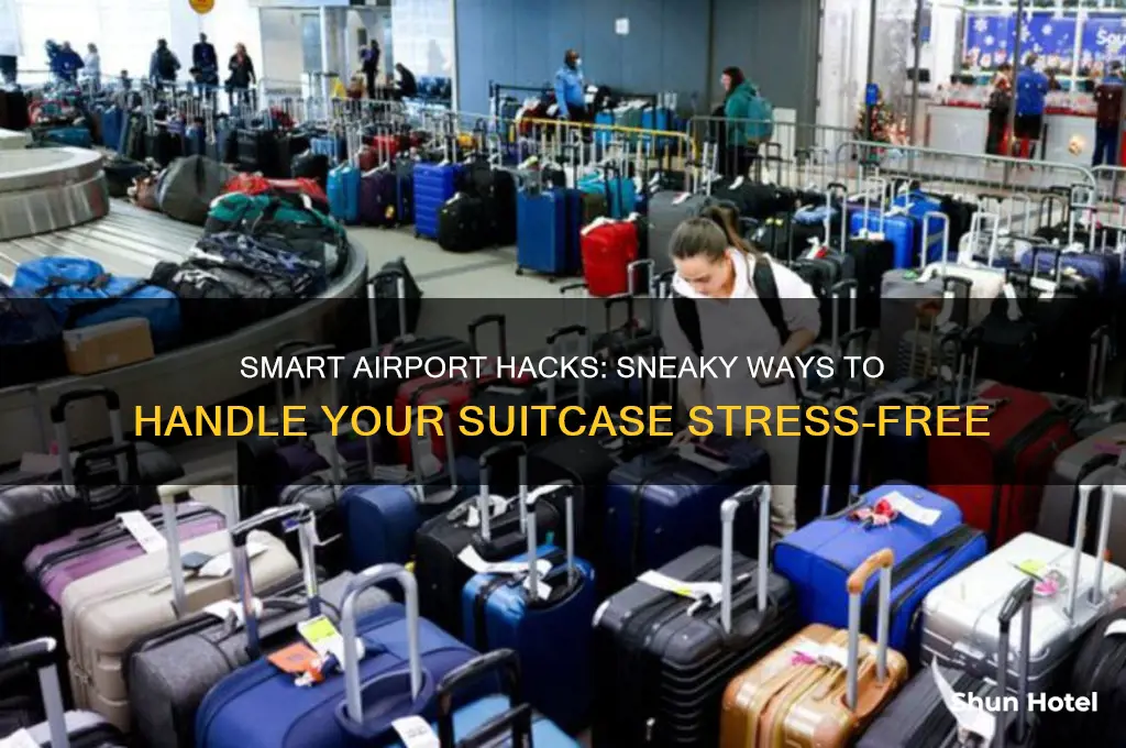 how to get away with suitcase at airport