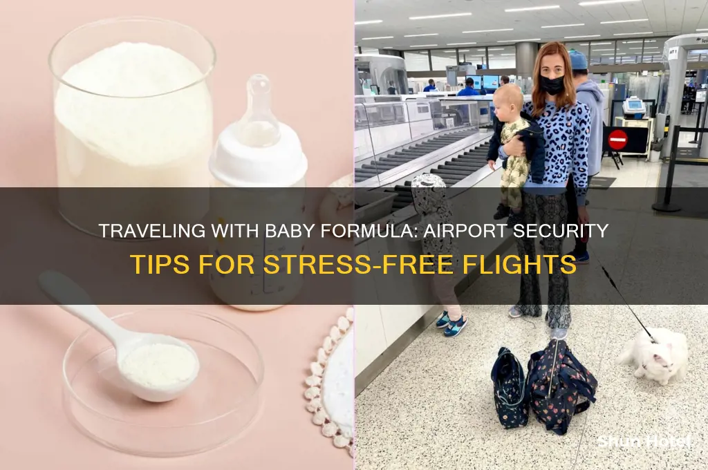 how to get baby formula through airport security