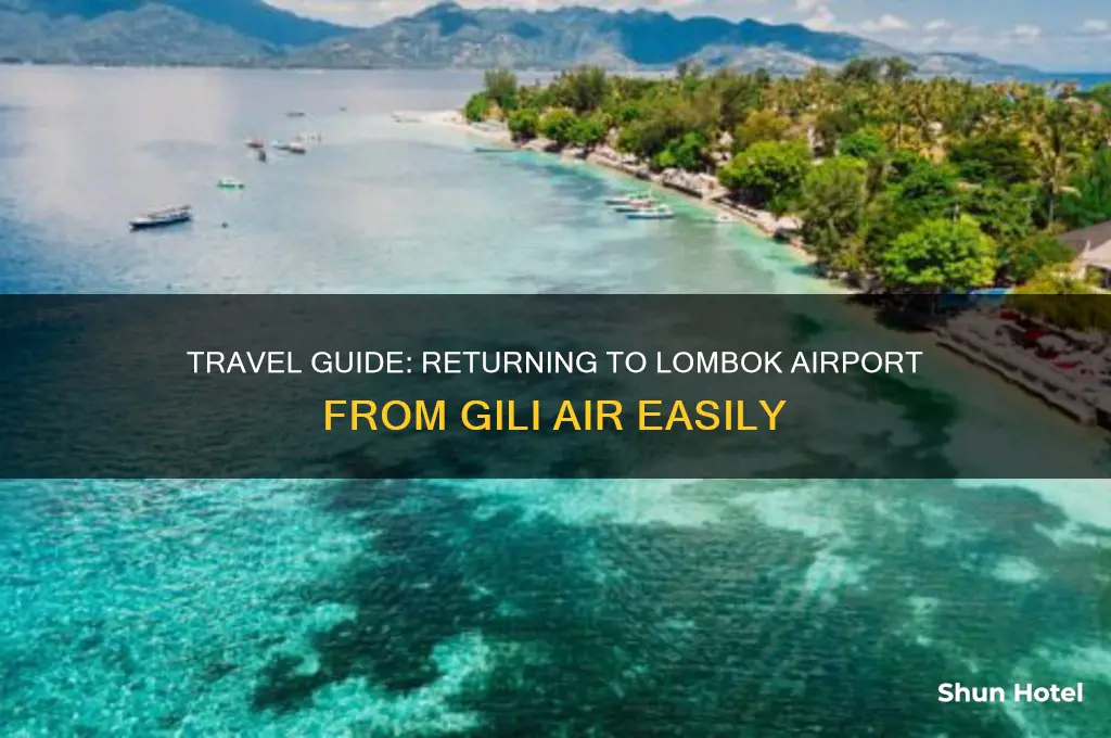 how to get back to lombok airport from gili air